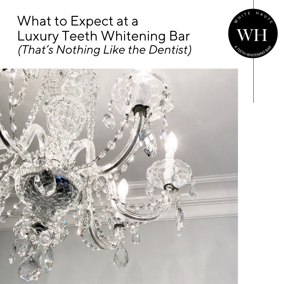 Luxury teeth whitening bar interior